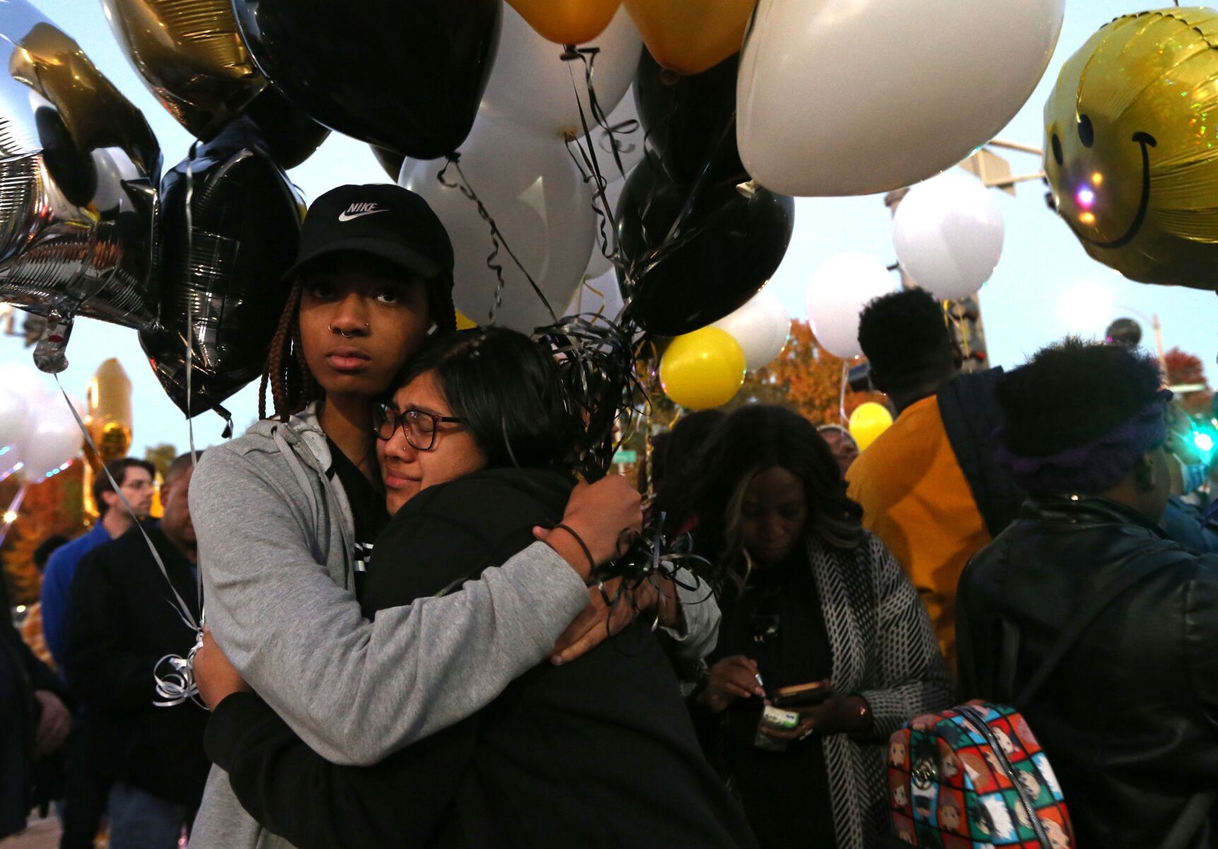 Hundreds of people attend a vigil for the CVPA community
